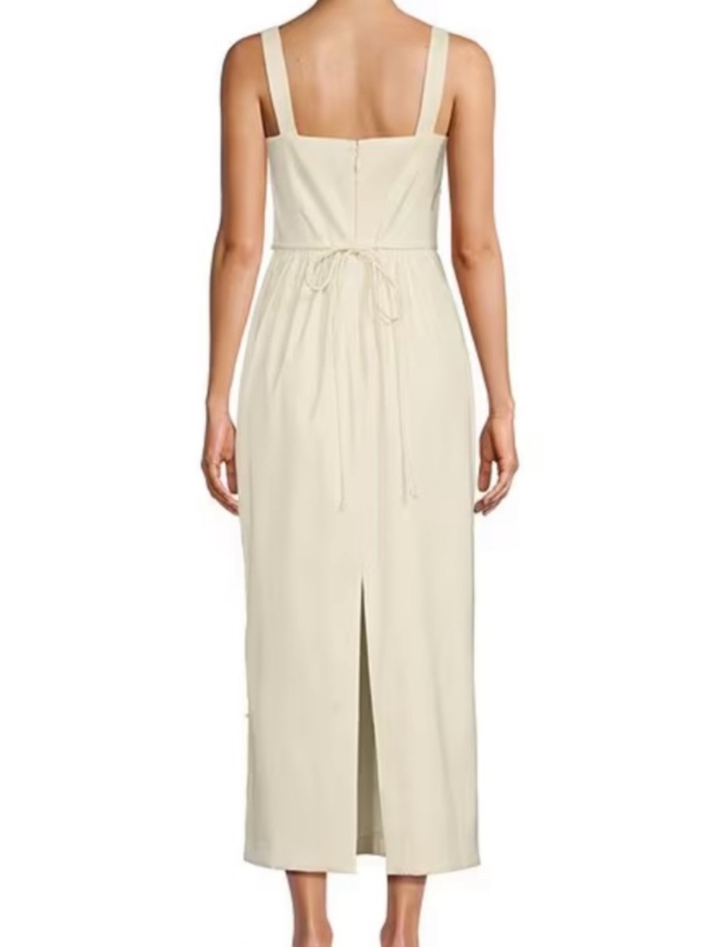 NWT ANTONIO MELANI x Elizabeth damrich glass mikado White Beaded Dress size 4 - Picture 3 of 14